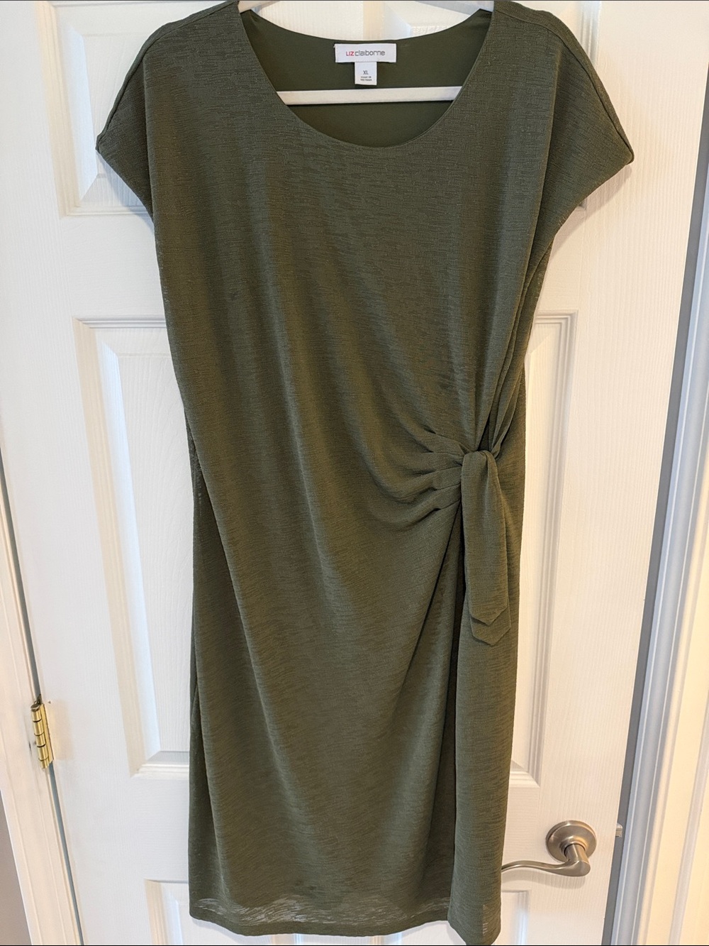 Straight faux wrap dress